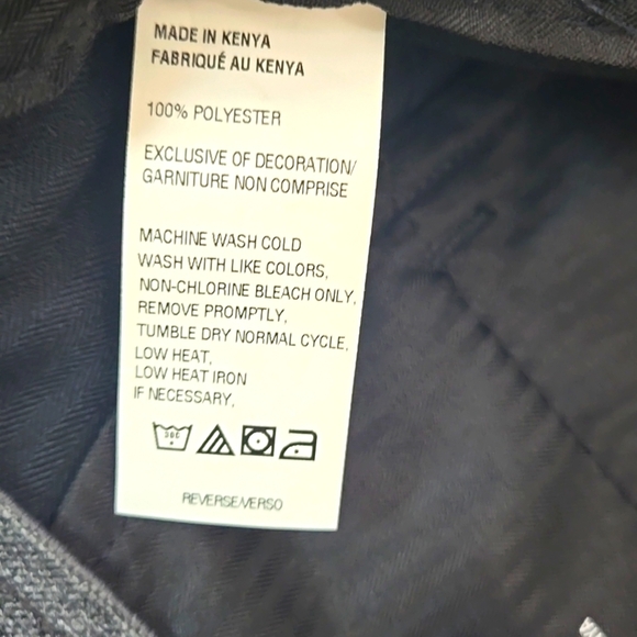 IZOD Dark Blue Trousers Straight Fit 36x32 Pet/Smoke Free - Picture 7 of 7